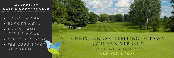 46TH ANNIVERSARY GOLF TOURNAMENT AD WITH PICTURE OF GOLF COURSE